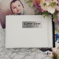 Personalised Baby Brag Photo Album - White