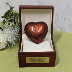 Baby Memorial keepsake Urn For Ashes Bronze Heart
