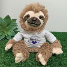 Personalised Memorial Sloth Plush - Curtis