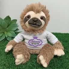 Personalised Mum Sloth Plush - Curtis
