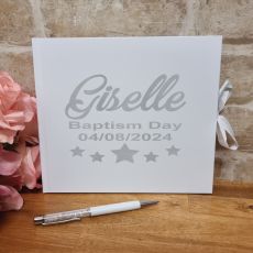 Personalised Baptism Guest Book & Pen