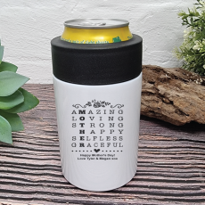 Mothers Day Crossword White Can Bottle Cooler