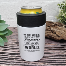 Pop You're the World White Can Bottle Cooler