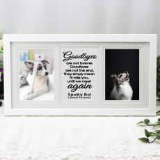 Pet Memorial White Gallery Collage Frame Typography Print