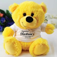 Personalised Graduation Teddy Bear - Yellow