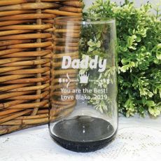 Dad Engraved Personalised Glass Tumbler 