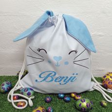 Easter Bunny Basket PJ Hunt Bag - Blue