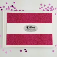 Personalised 16th Birthday Guest Book- Pink Glitter
