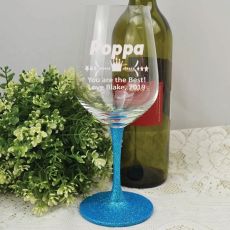 Pop  Engraved Personalised Wine Glass 450ml